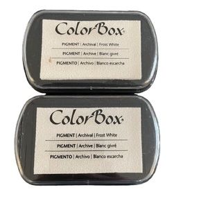 COLORBOX Pigment Stamp Pads NEW Black, Green, Red, White, Rainbow